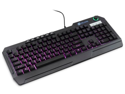 Клавиатура проводная игровая Oklick 715G черный